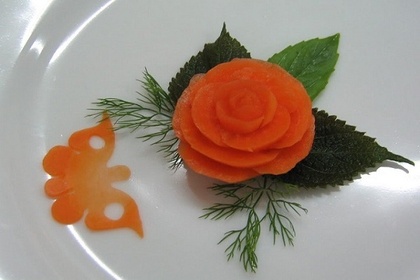 cách tỉa hoa bằng cà rốt