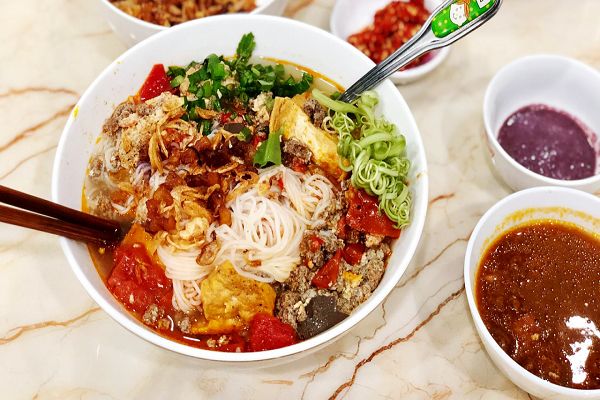 hình ảnh bún riêu cua miền tây